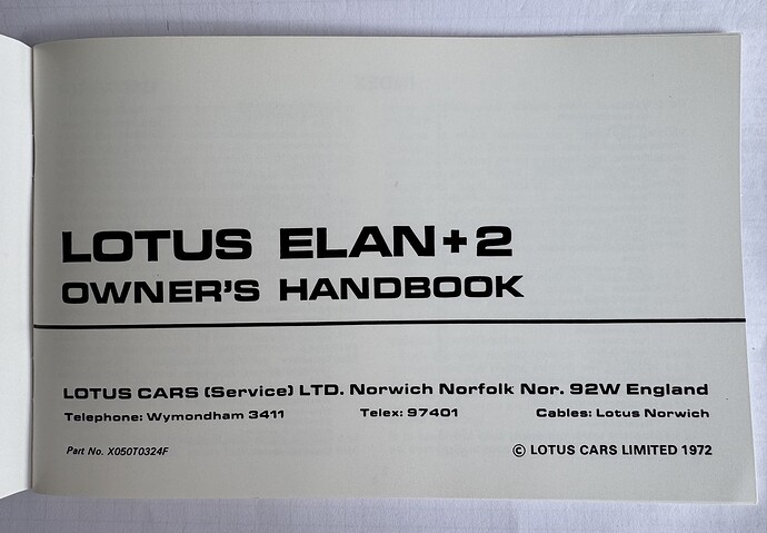 Plus 2 Handbook 1972 - First page